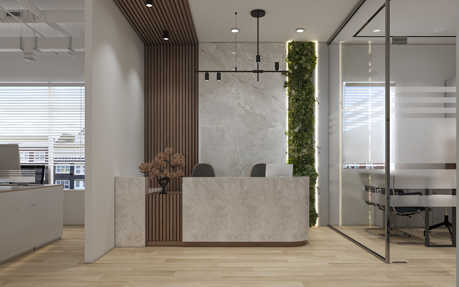 Bay Executive Office Corporate Interior Design Dubai - ZZI Interiors