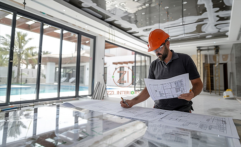 villa interior planning Dubai layout design concept