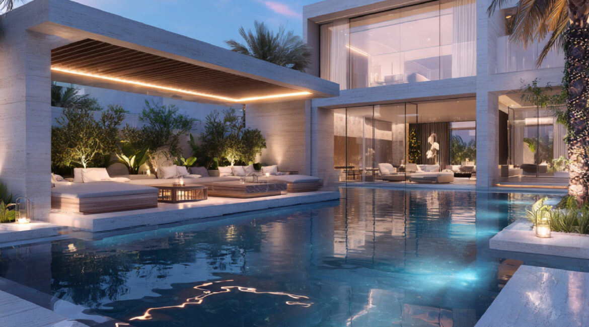 Luxury swimming pool design for Dubai villa in 2026