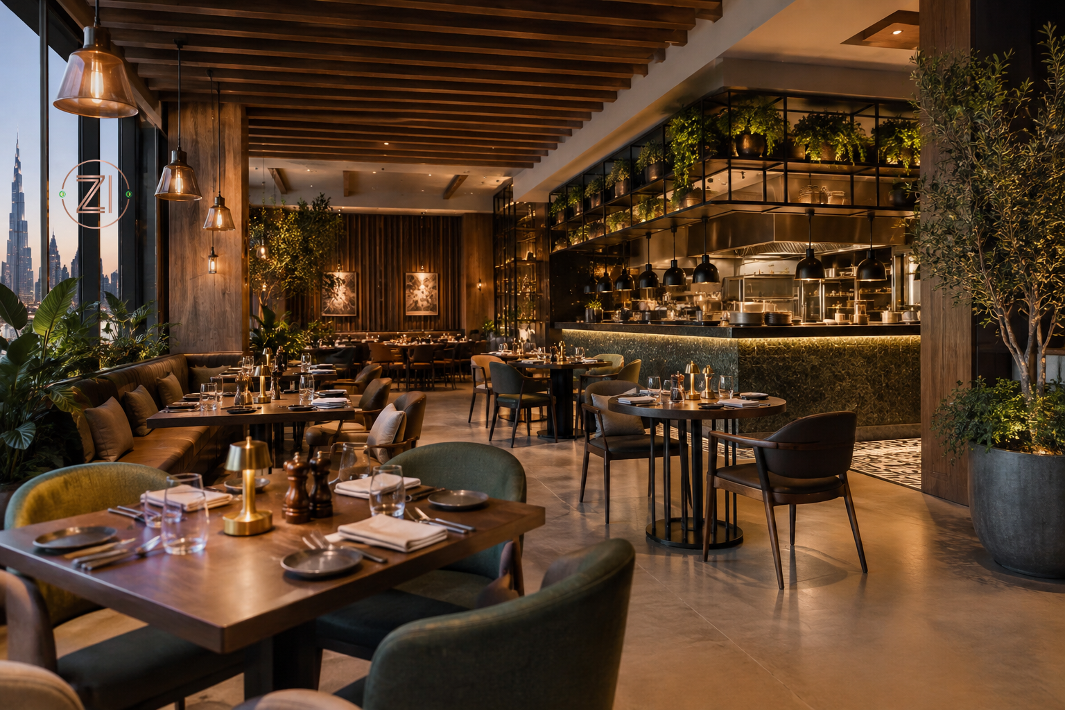 Restaurant fit-out Dubai project by ZZI Interiors