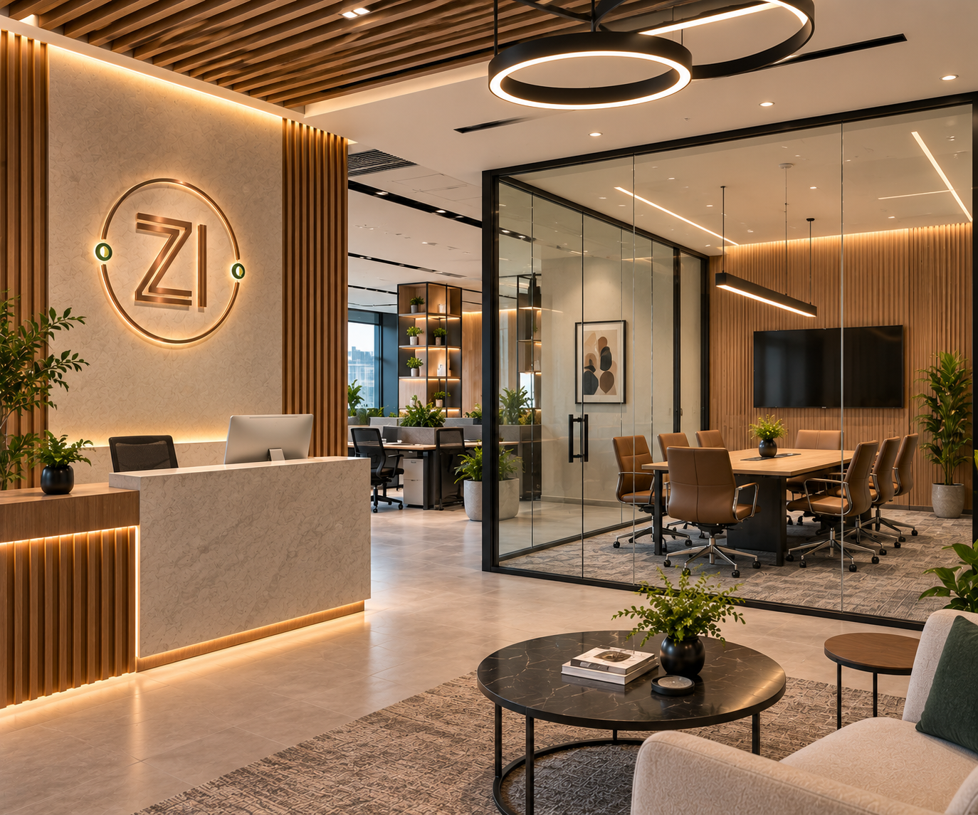 Office fit-out Dubai project by ZZI Interiors